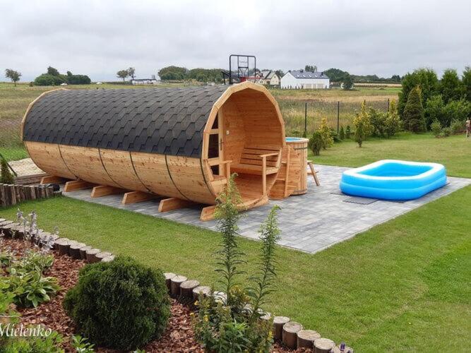 Holiday Home With A Terrace, Sauna, Jacuzzi Mielenko Exteriér fotografie